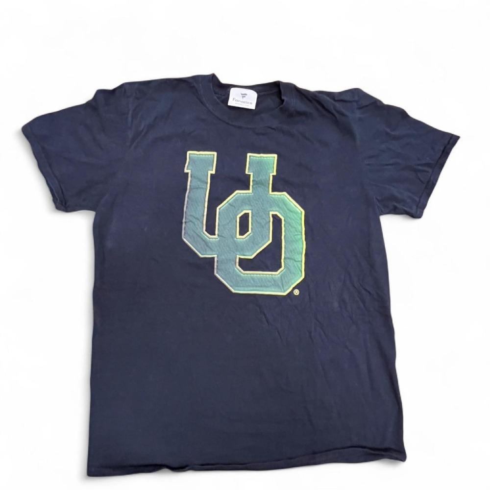 Add 'Oregon Ducks Retro Interlocking UO Logo T-Shirt Black Fits M/L